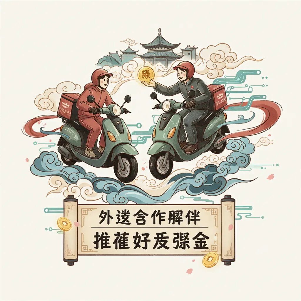推薦好友獎金 - 外送合作夥伴